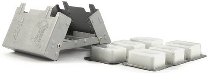 Esbit Ultralight Folding Pocket Stove with Six 14g Solid Fuel Tablets