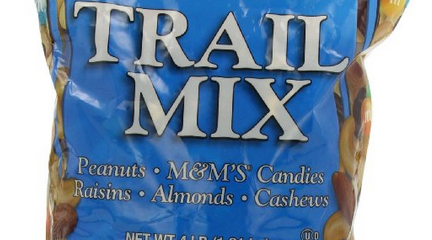 Signature Trail Mix, Peanuts, M and M Candies, Raisins, Almonds and Cashews